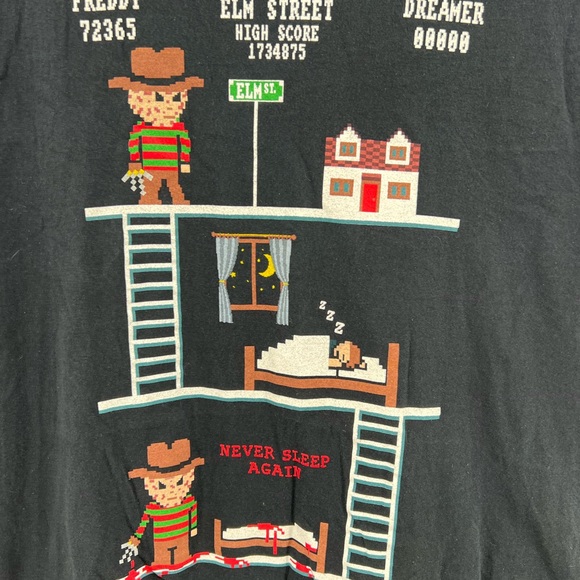 Nightmare on Elm Street Halloween horror tee Freddy donkey Kong XL spooky movies - Picture 3 of 4